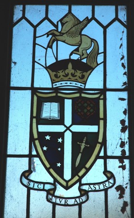 Detail of Leadlight Window from the br Senior School Dining Room.